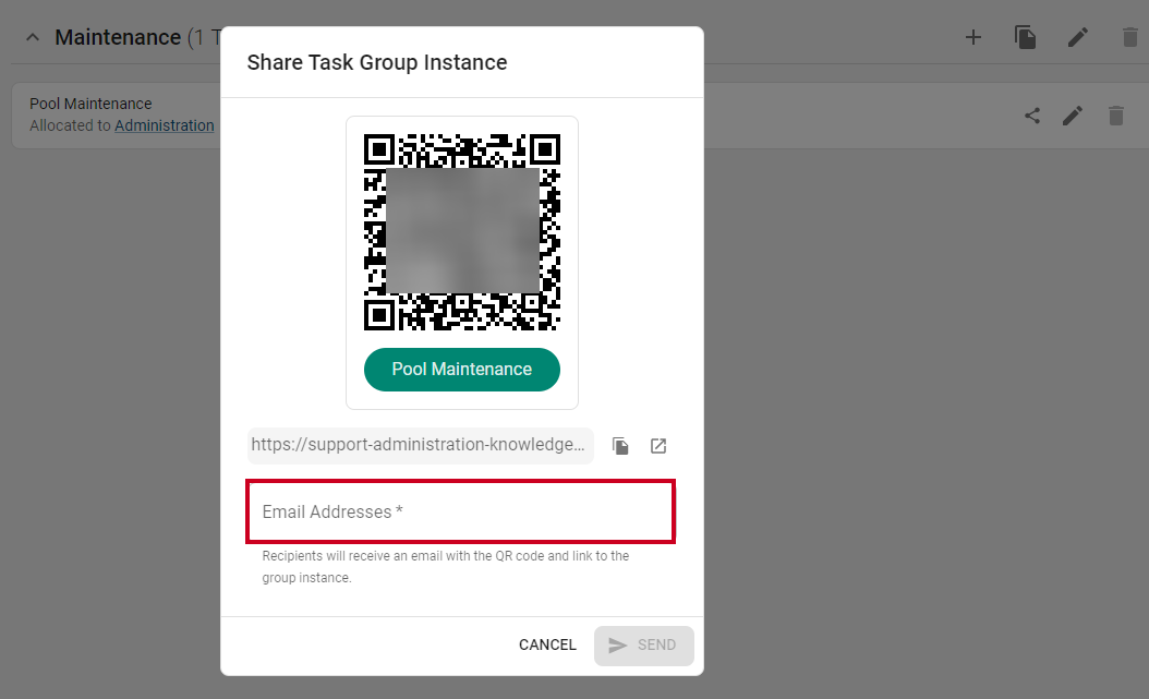 Email QR Code.