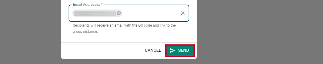 Send QR Code.