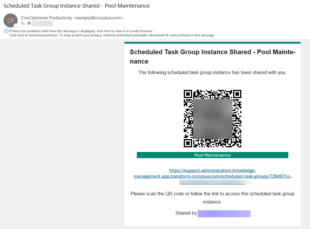 QR Code Example Email.