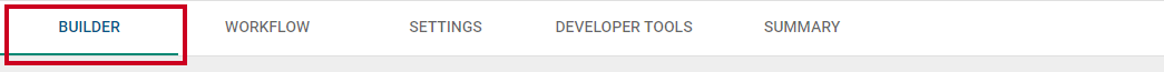 Builder tab.
