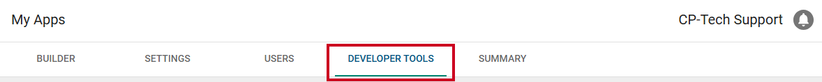 Developer Tools tab.