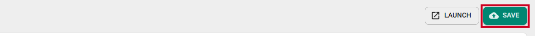 A green, rectangular Save button which appears below the User Menu.
