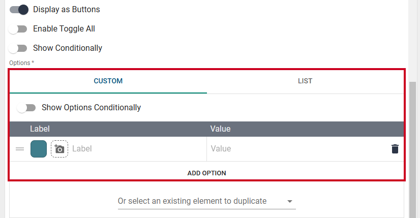 Checkboxes custom.