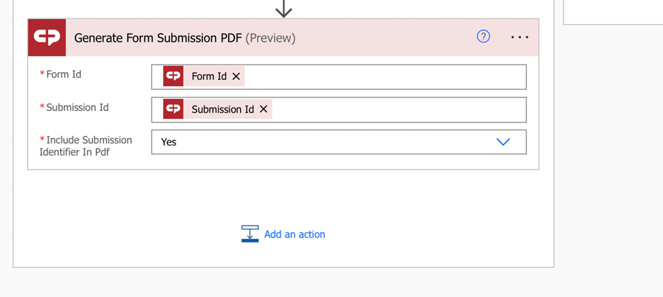 Complete Form Submission PDF fields