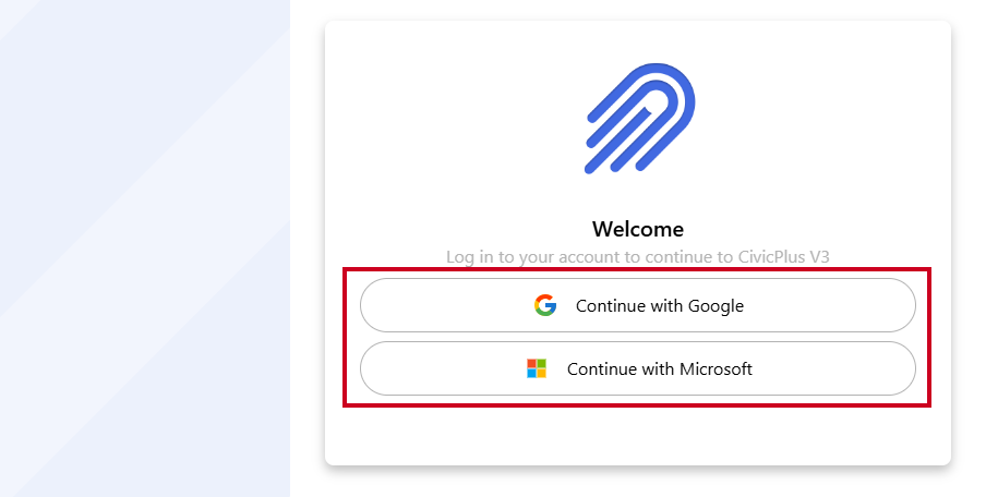 Select account provider.