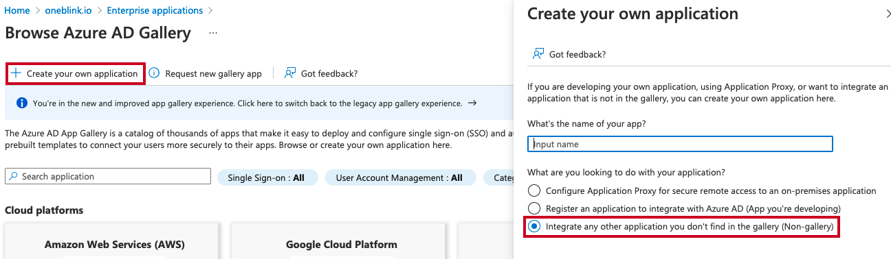 create app