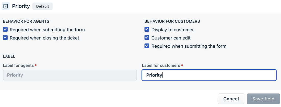 Priority fields in Freshdesk.