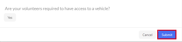 add opportunity, submit button