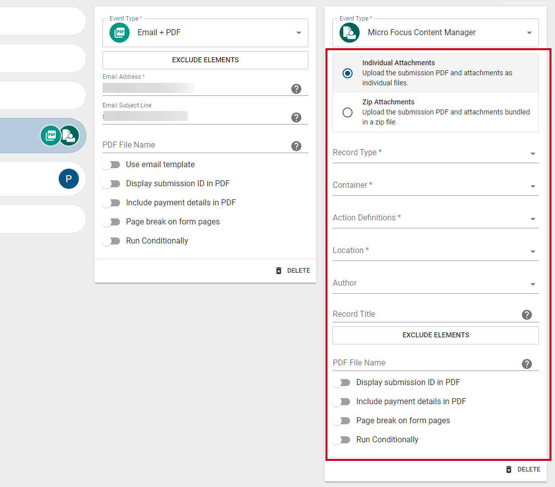micro focus content manager fields
