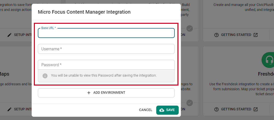integration fields