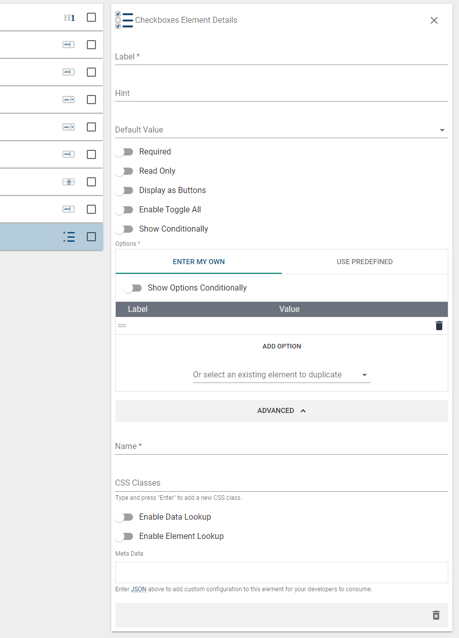 checkbox