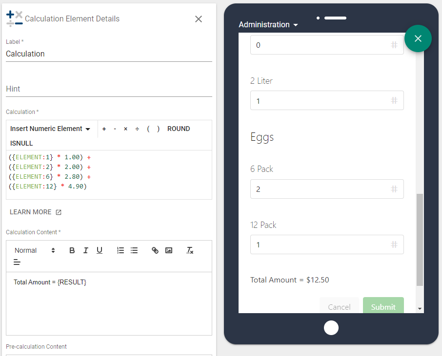 order form