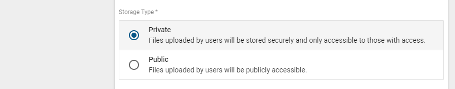 storage type