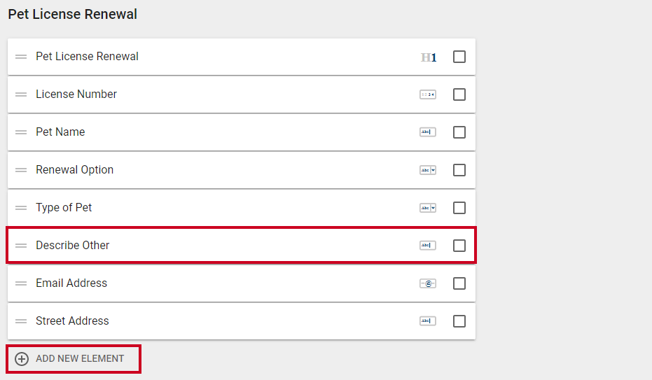 select element