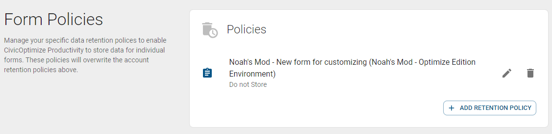 Form policies.